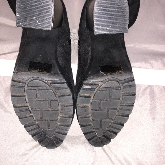 Over the knee faux suede boots - Picture 3 of 3